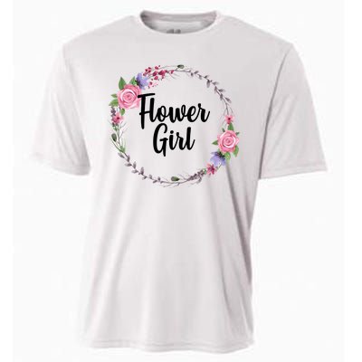 Cute Flower Girl Wedding Cooling Performance Crew T-Shirt