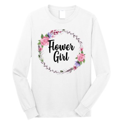 Cute Flower Girl Wedding Long Sleeve Shirt