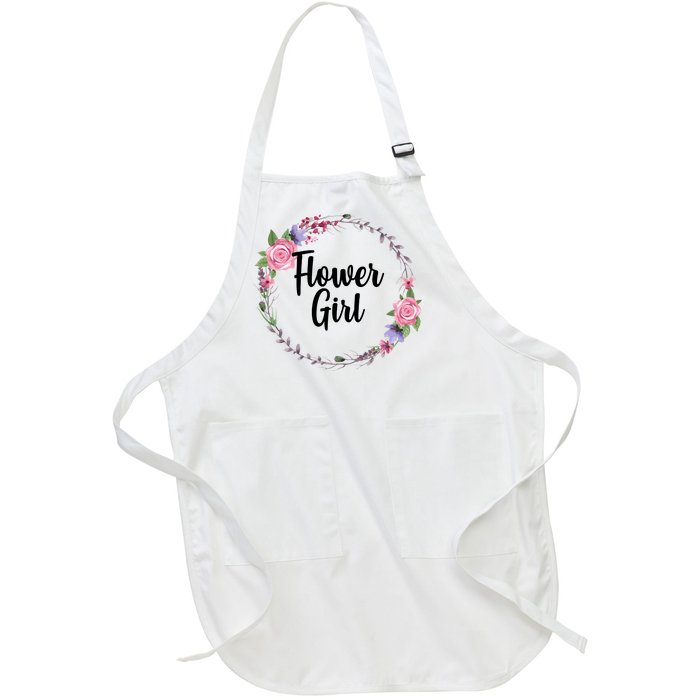 Cute Flower Girl Wedding Full-Length Apron With Pockets