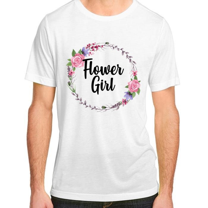 Cute Flower Girl Wedding Adult ChromaSoft Performance T-Shirt