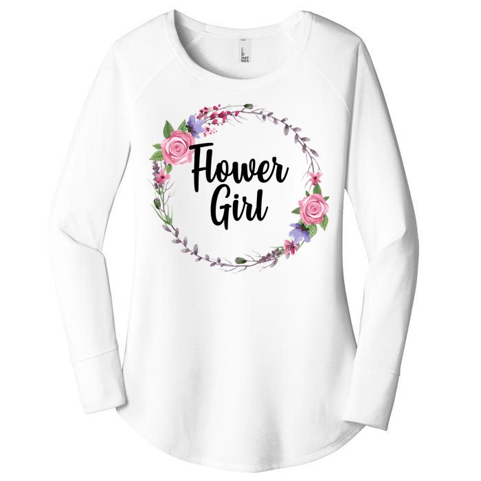 Cute Flower Girl Wedding Women's Perfect Tri Tunic Long Sleeve Shirt