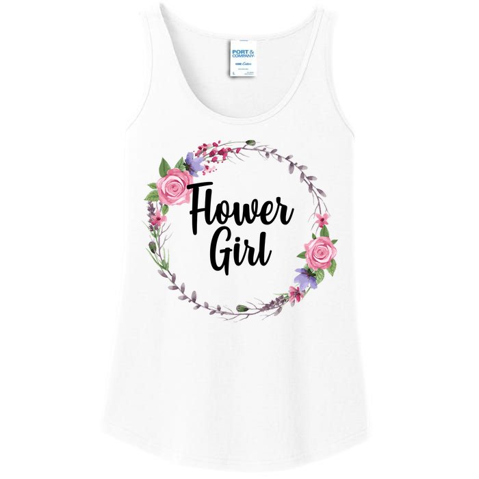 Cute Flower Girl Wedding Ladies Essential Tank