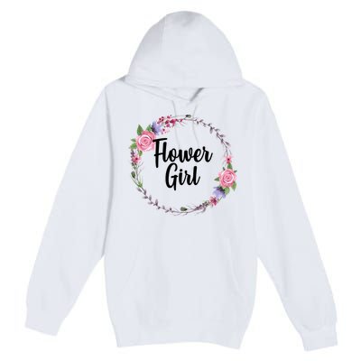 Cute Flower Girl Wedding Premium Pullover Hoodie