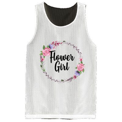 Cute Flower Girl Wedding Mesh Reversible Basketball Jersey Tank