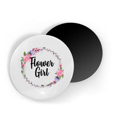 Cute Flower Girl Wedding Magnet