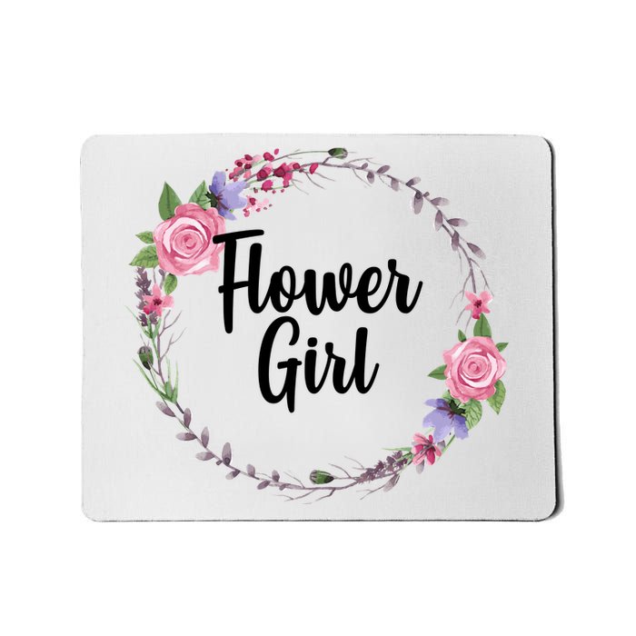 Cute Flower Girl Wedding Mousepad