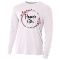 Cute Flower Girl Wedding Cooling Performance Long Sleeve Crew