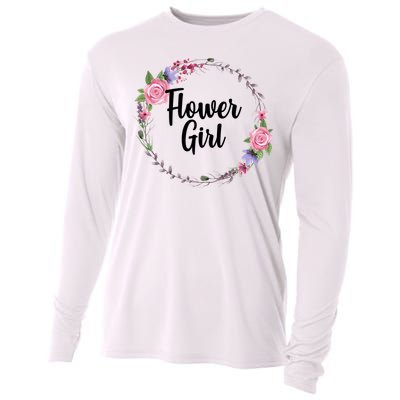 Cute Flower Girl Wedding Cooling Performance Long Sleeve Crew