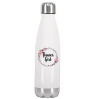 Cute Flower Girl Wedding Stainless Steel Insulated Water Bottle