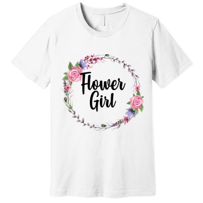 Cute Flower Girl Wedding Premium T-Shirt