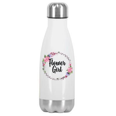 Cute Flower Girl Wedding Stainless Steel Insulated Water Bottle