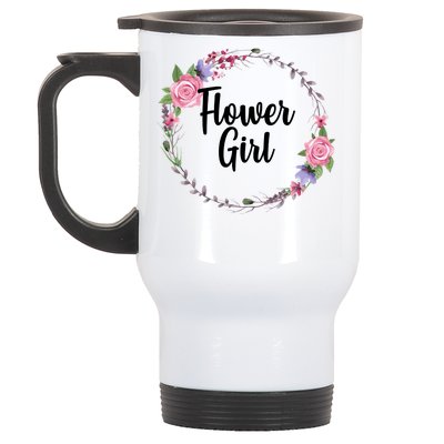 Cute Flower Girl Wedding Stainless Steel Travel Mug