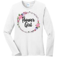 Cute Flower Girl Wedding Ladies Long Sleeve Shirt