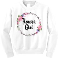 Cute Flower Girl Wedding Kids Sweatshirt