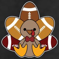 Cute Football Turkey Thanksgiving 7 Panel Mesh Trucker Snapback Hat