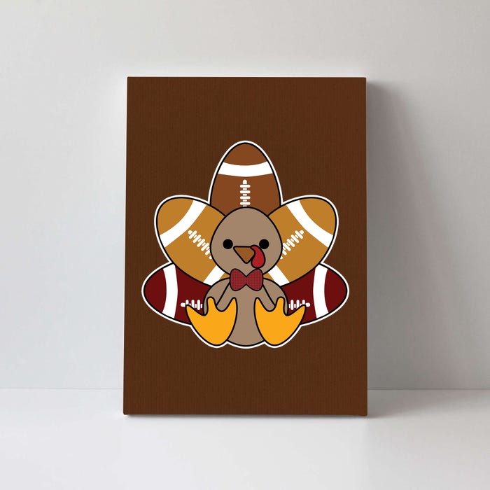 Cute Football Turkey Thanksgiving Canvas