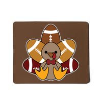 Cute Football Turkey Thanksgiving Mousepad