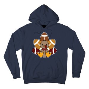 Cute Football Turkey Thanksgiving Hoodie