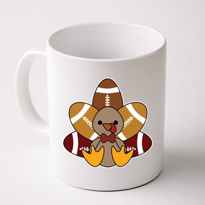 Cute Football Turkey Thanksgiving Coffee Mug