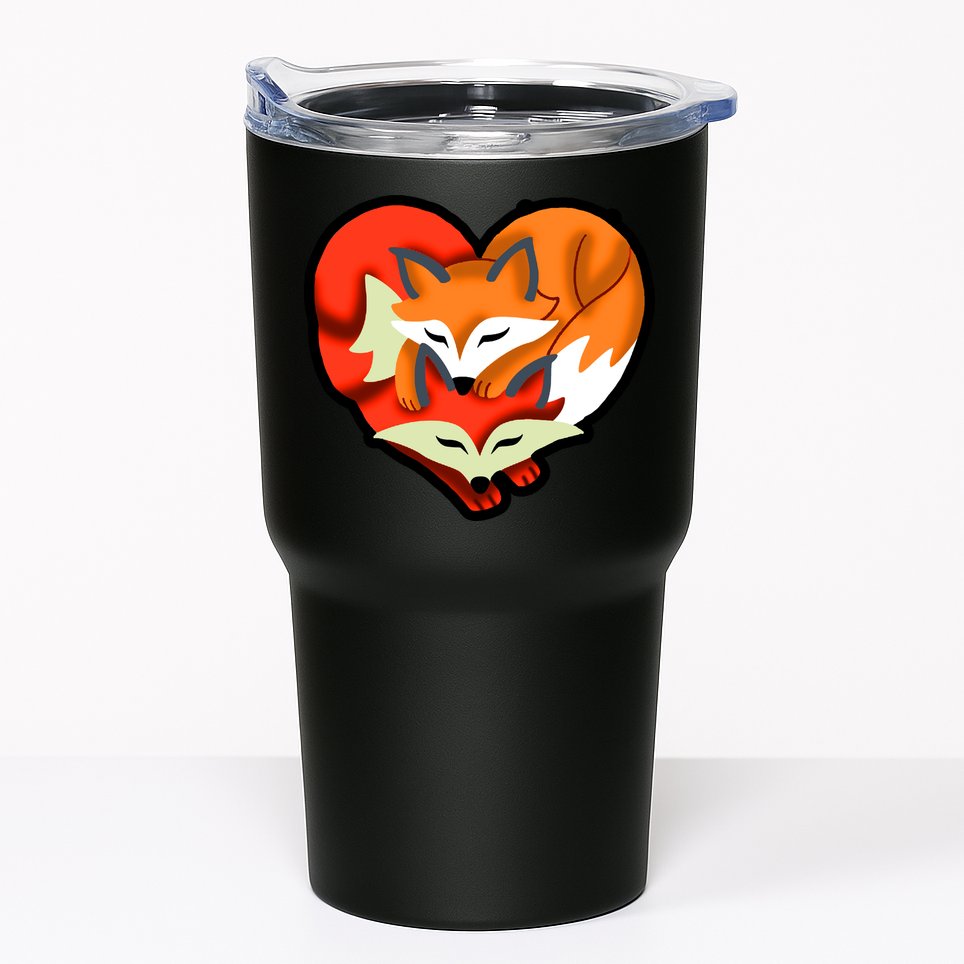 Cute Foxy Heart Fox Lover Tumbler