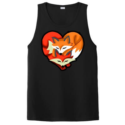 Cute Foxy Heart Fox Lover PosiCharge Competitor Tank