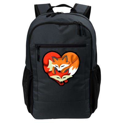 Cute Foxy Heart Fox Lover Daily Commute Backpack