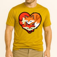 Cute Foxy Heart Fox Lover Cooling Performance Crew T-Shirt