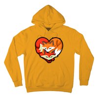 Cute Foxy Heart Fox Lover Hoodie