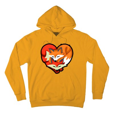 Cute Foxy Heart Fox Lover Hoodie