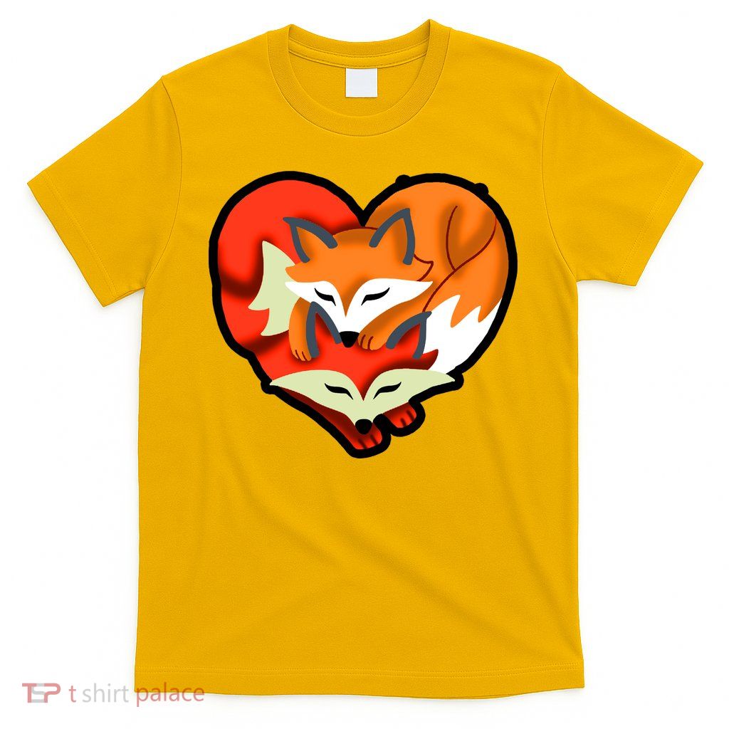 Cute Foxy Heart Fox Lover T-Shirt