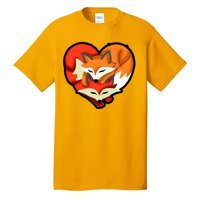 Cute Foxy Heart Fox Lover Tall T-Shirt