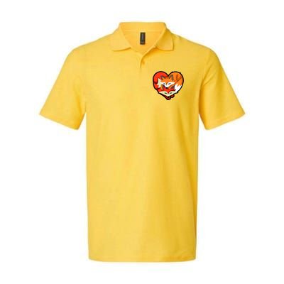 Cute Foxy Heart Fox Lover Softstyle Adult Sport Polo