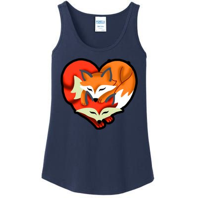 Cute Foxy Heart Fox Lover Ladies Essential Tank