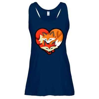 Cute Foxy Heart Fox Lover Ladies Essential Flowy Tank