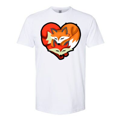 Cute Foxy Heart Fox Lover Softstyle CVC T-Shirt