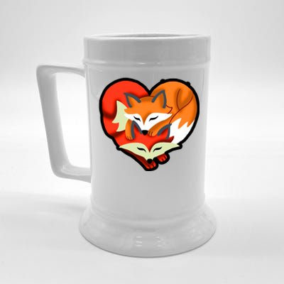 Cute Foxy Heart Fox Lover Beer Stein