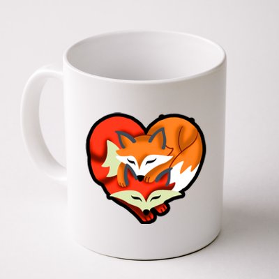 Cute Foxy Heart Fox Lover Coffee Mug