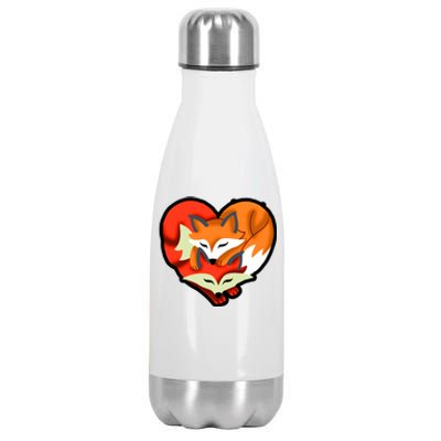 Cute Foxy Heart Fox Lover Stainless Steel Insulated Water Bottle