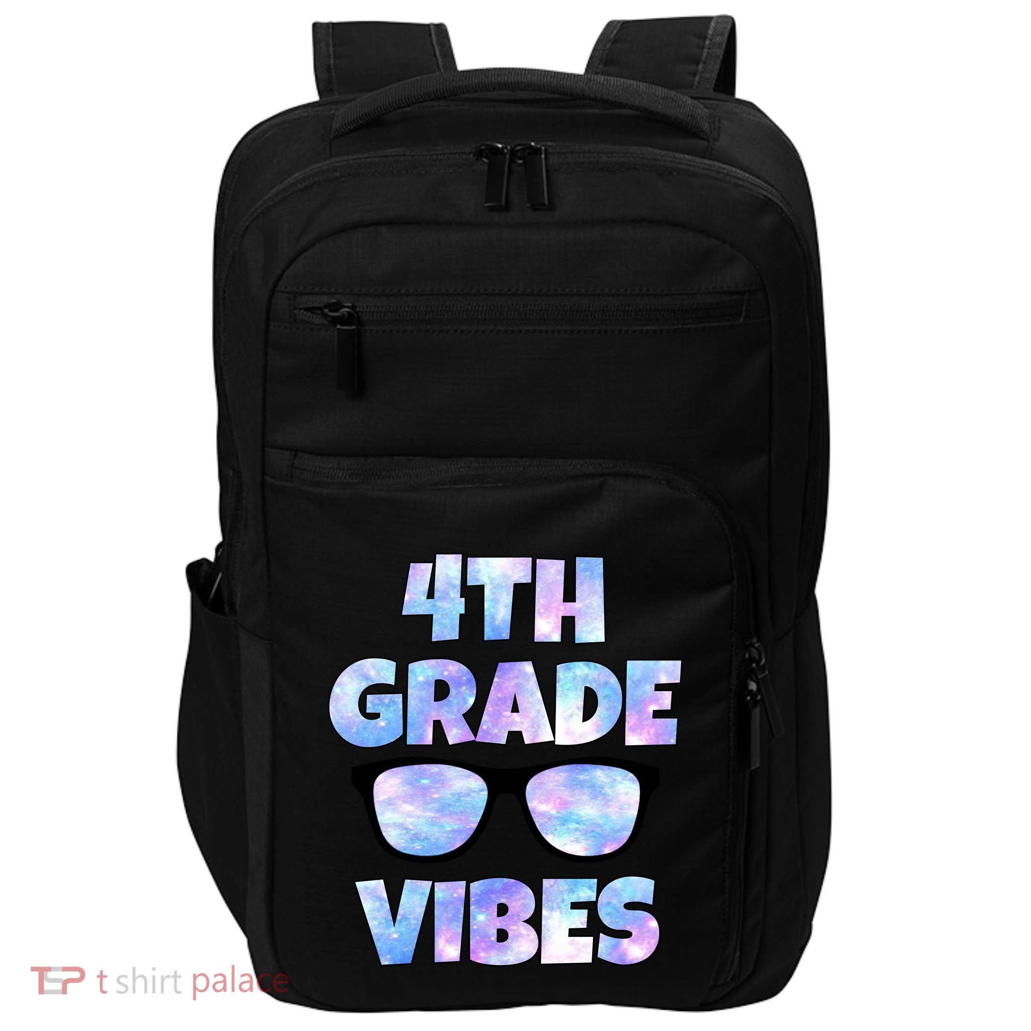 Cute Funny 4th Grade Vibes Cool Sunglasses Impact Tech Backpack