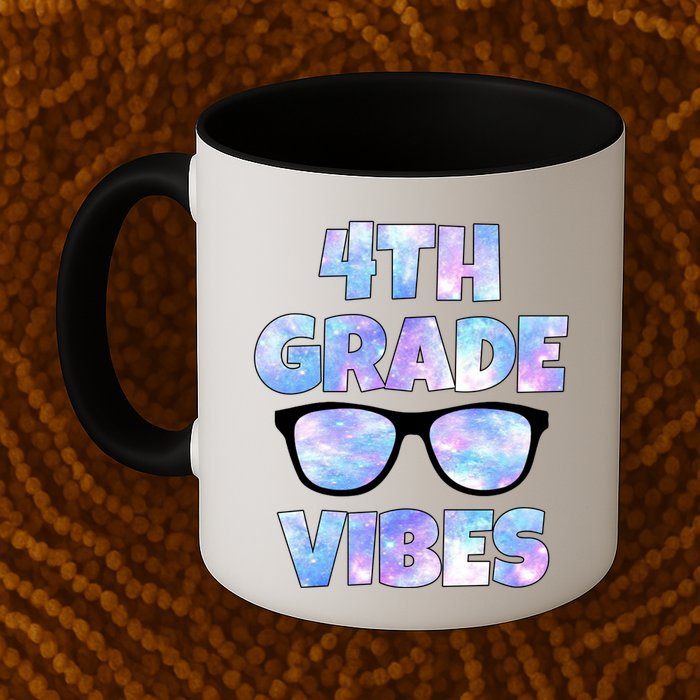Cute Funny 4th Grade Vibes Cool Sunglasses Mug
