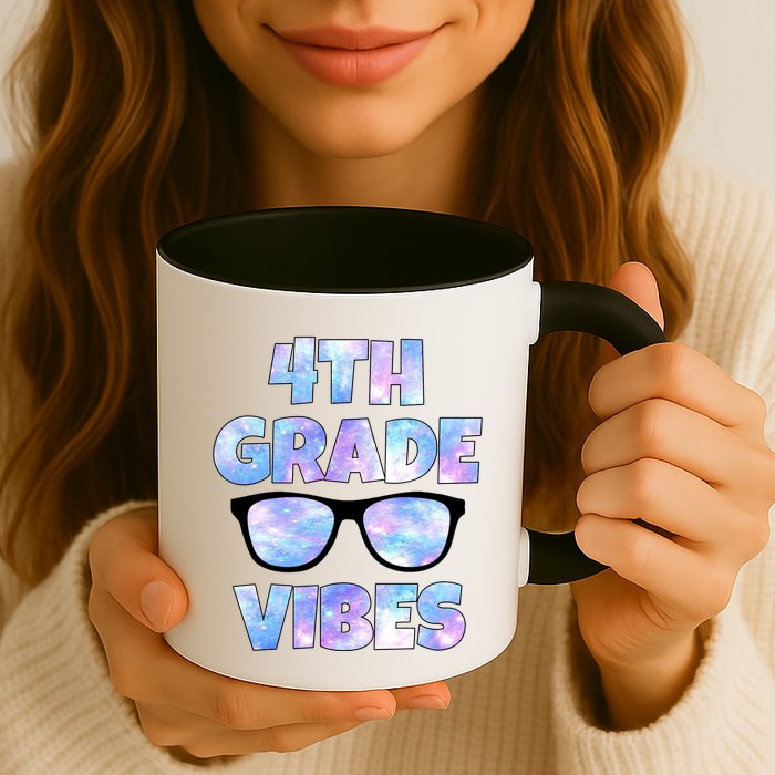 Cute Funny 4th Grade Vibes Cool Sunglasses Mug