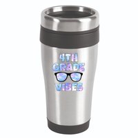 Cute Funny 4th Grade Vibes Cool Sunglasses 16oz Travel Tumbler