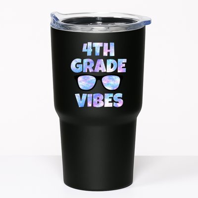 Cute Funny 4th Grade Vibes Cool Sunglasses Tumbler