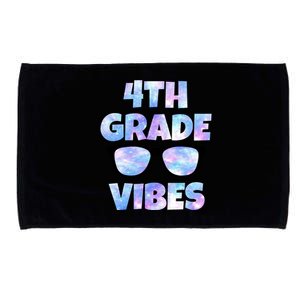 Cute Funny 4th Grade Vibes Cool Sunglasses Microfiber Hand Towel