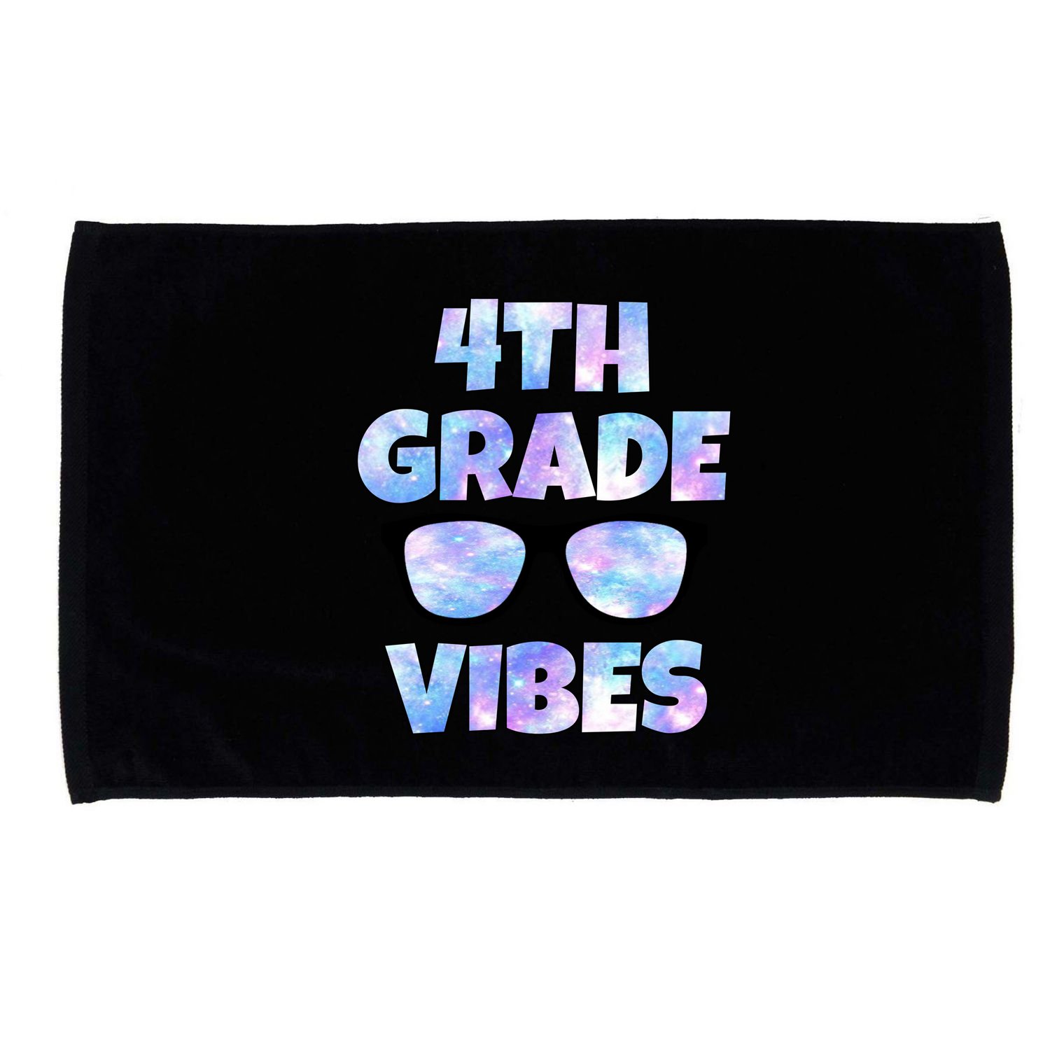 Cute Funny 4th Grade Vibes Cool Sunglasses Microfiber Hand Towel