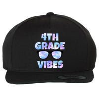 Cute Funny 4th Grade Vibes Cool Sunglasses Wool Snapback Cap