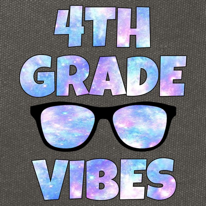 Cute Funny 4th Grade Vibes Cool Sunglasses Cotton Canvas Backpack