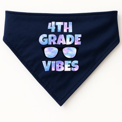 Cute Funny 4th Grade Vibes Cool Sunglasses USA-Made Doggie Bandana