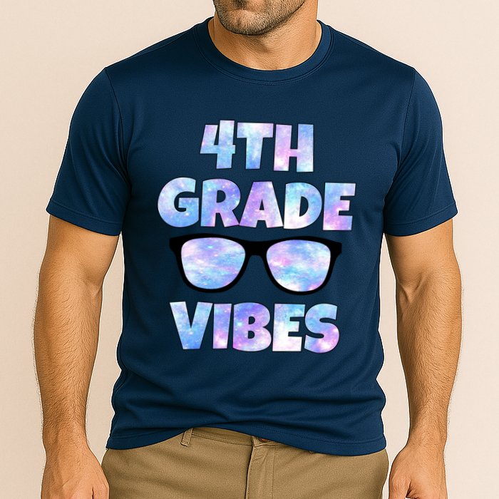 Cute Funny 4th Grade Vibes Cool Sunglasses Cooling Performance Crew T-Shirt