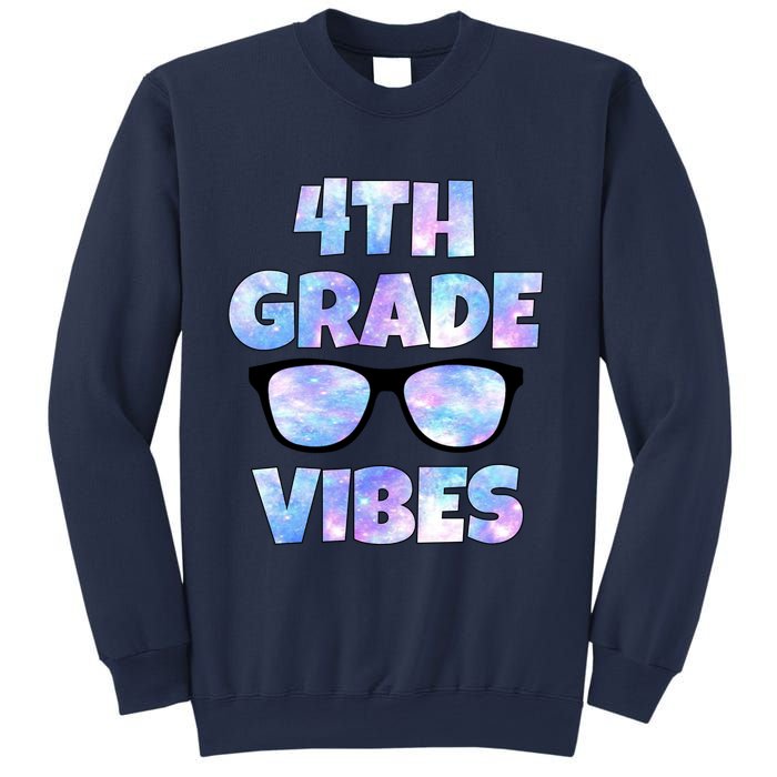 Cute Funny 4th Grade Vibes Cool Sunglasses Sweatshirt